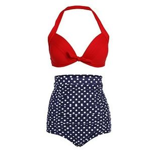 1950s Rockabilly high waisted bikini